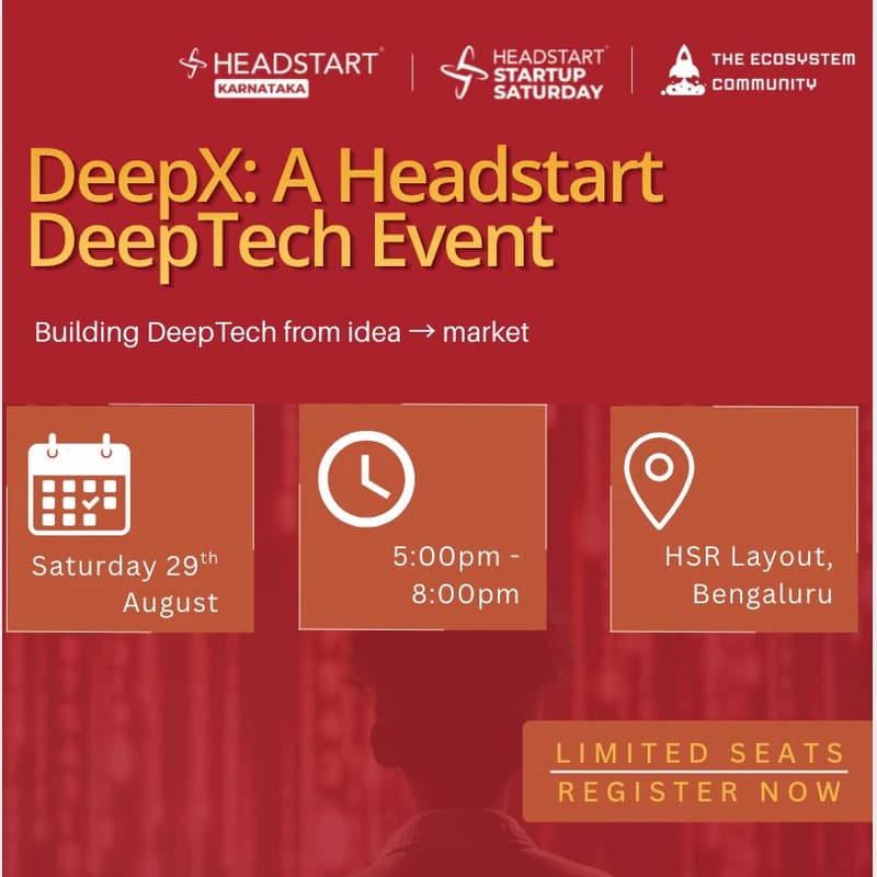 Cover Image for DeepX : A Headstart DeepTech Event