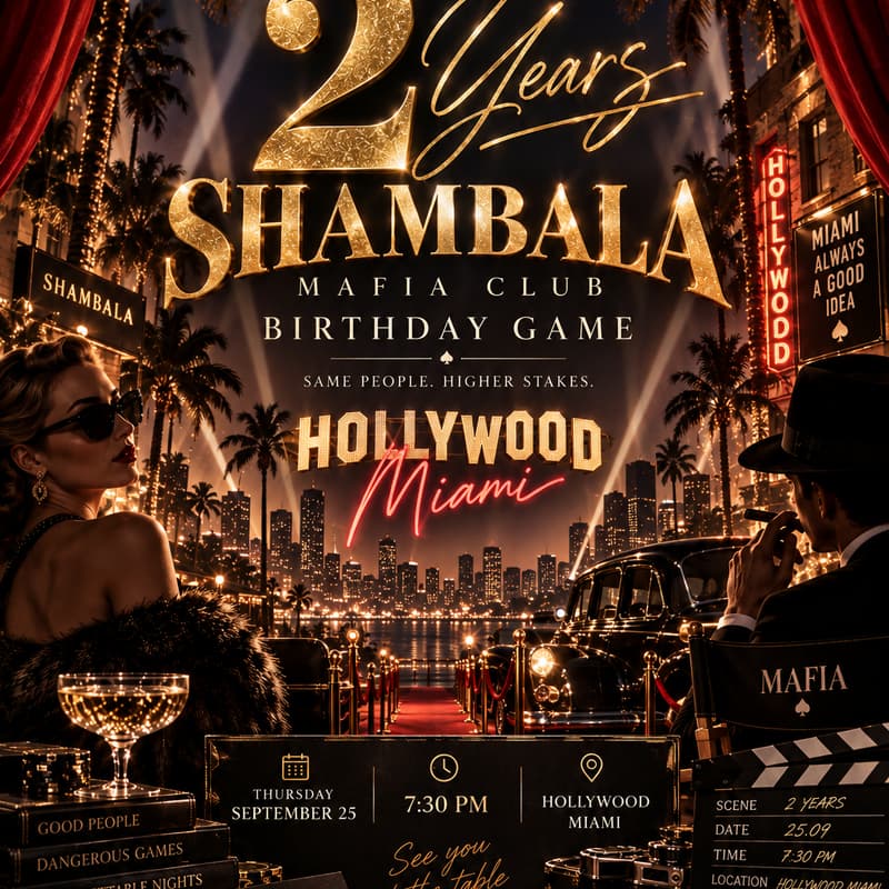 Cover Image for ♣️♥️🎭MAFIA 🎭♥️♣️ 2 years, Birthday game