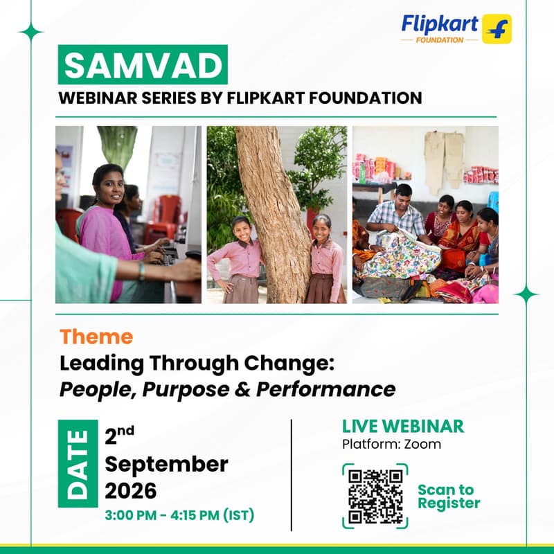 Cover Image for Samvad - Webinar Series by Flipkart Foundation