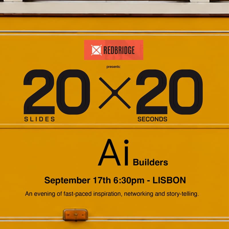 Cover Image for 20-20 - a Pecha-Kucha style event for AI Builders (members+, in-person, Lisbon)