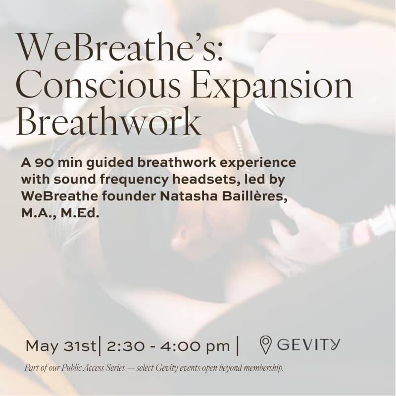Cover Image for weBreathe at Gevity: Full Moon Ceremony | Conscious Expansion Breathwork