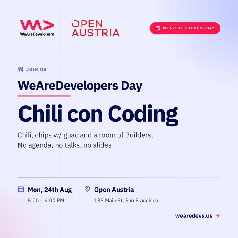 Cover Image for WeAreDevelopers Day - Chili con Coding