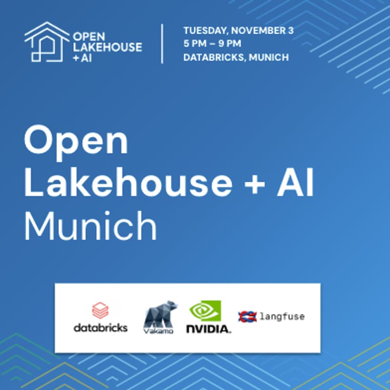 Cover Image for Open Lakehouse + AI Meetup - Munich