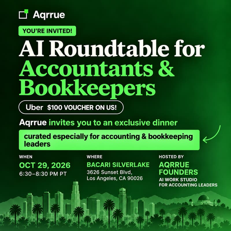 Cover Image for Aqqrue x LA Accountants & Bookkeepers : An Intimate Dinner on AI