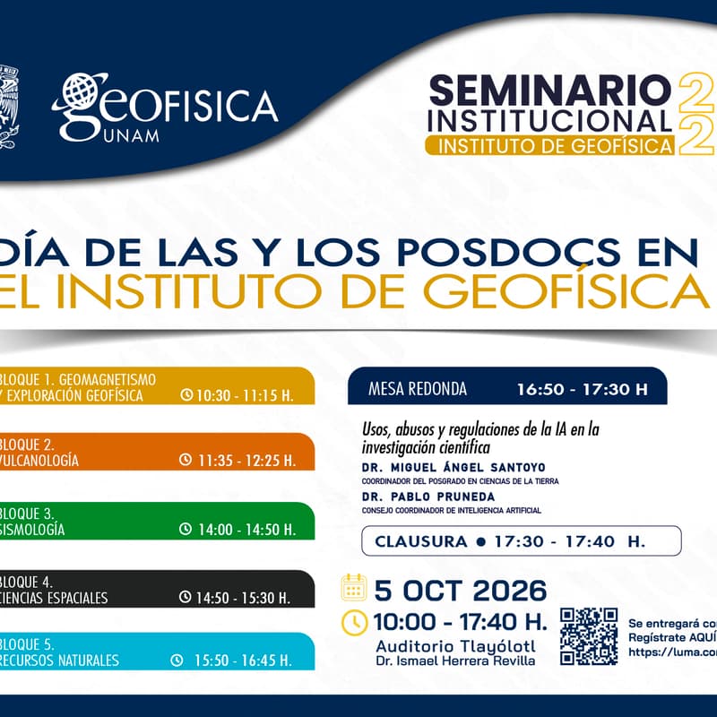 Cover Image for Día de posdoctorantes en el Instituto de Geofísica