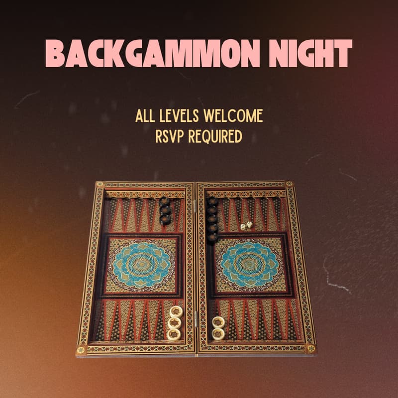 Cover Image for Backgammon Night at Barzakh
