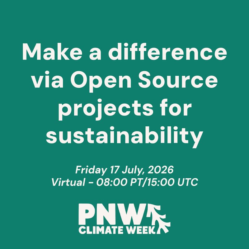 Cover Image for Make a difference via Open Source projects for sustainability