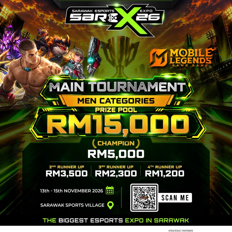 Cover Image for SAREX26 MOBILE LEGEND BB REGISTRATION (MEN)