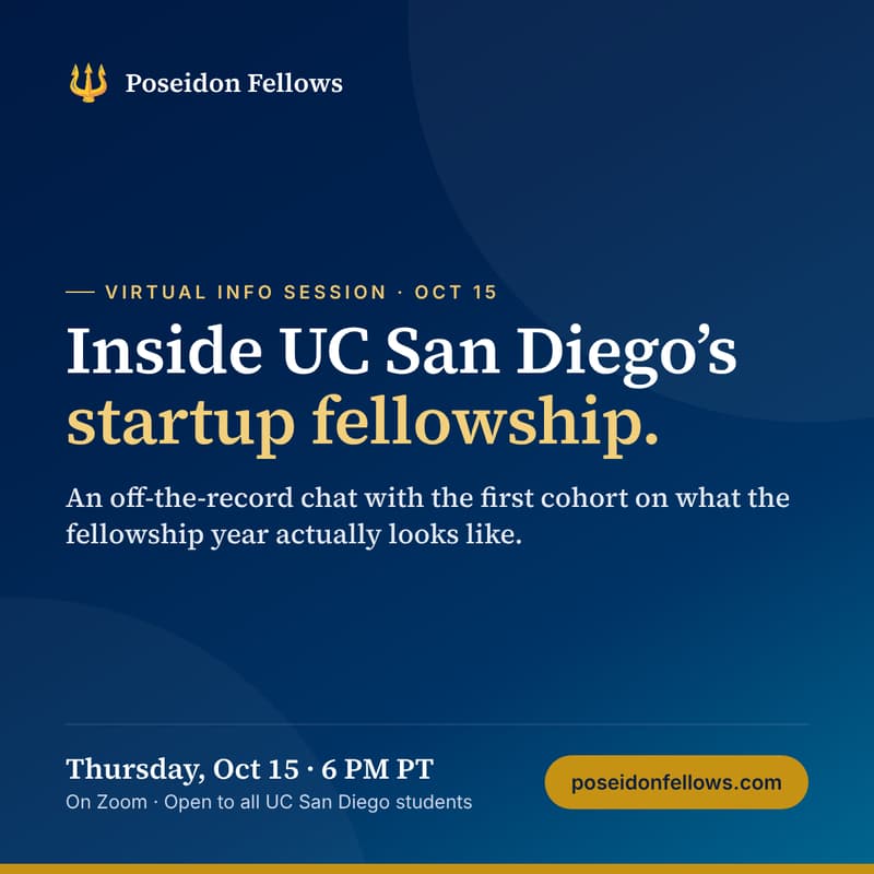 Cover Image for Poseidon Fellows Info Session: Hear From the First Cohort