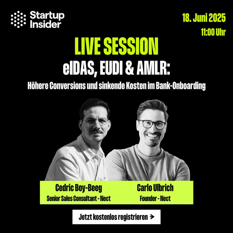 Cover Image for eIDAS, EUDI & AMLR: Höhere Conversions und sinkende Kosten im Bank-Onboarding