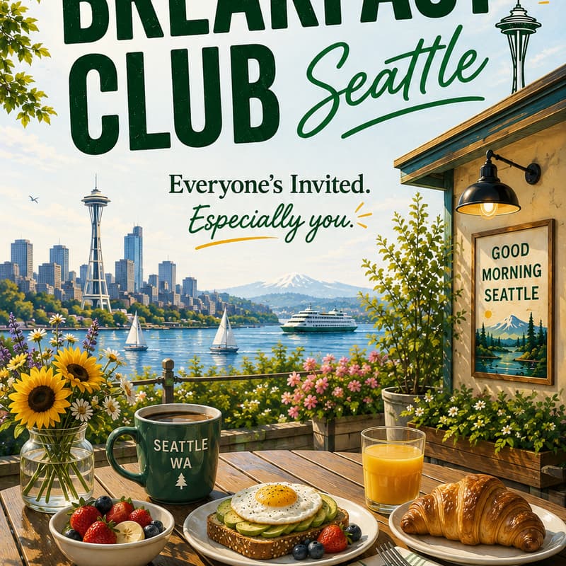 Cover Image for Breakfast Club - Seattle -August Edition