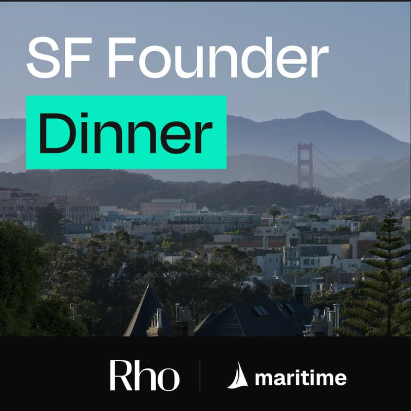 Cover Image for The Agent-Native Founders Dinner | Maritime x Rho
