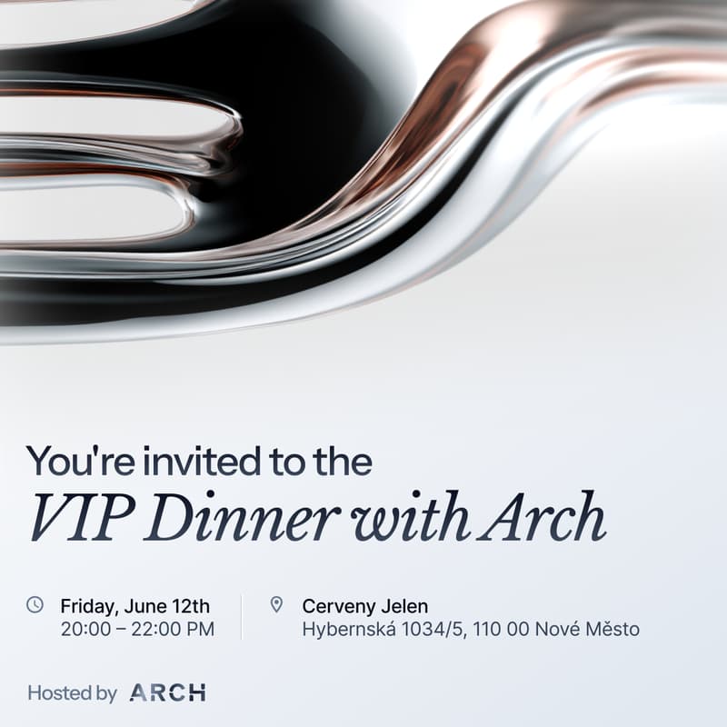 Cover Image for Arch BTC Prague VIP Dinner