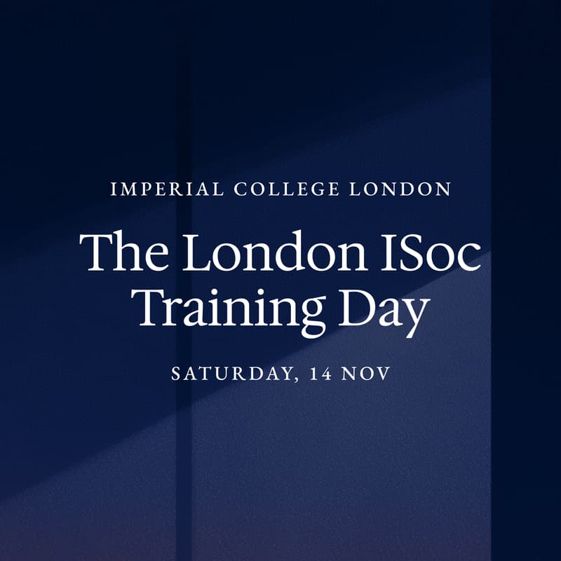 Cover Image for The London ISoc Training Day