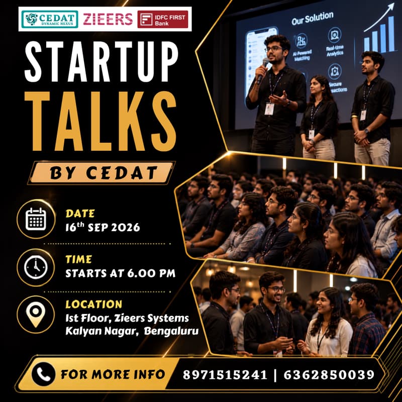 Cover Image for Startup Talks by CEDAT