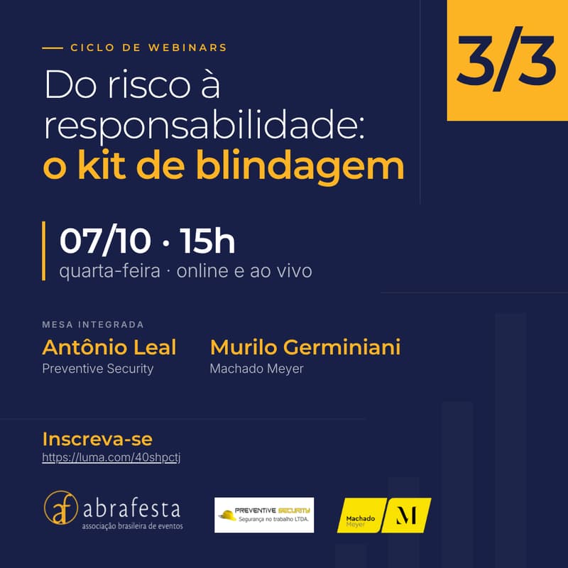 Cover Image for Webinar 3 — Do risco à responsabilidade: o kit de blindagem