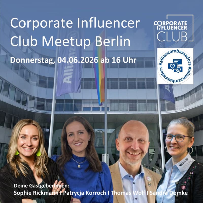 Cover Image for Corporate Influencer Club Meetup @Allianz - Berlin