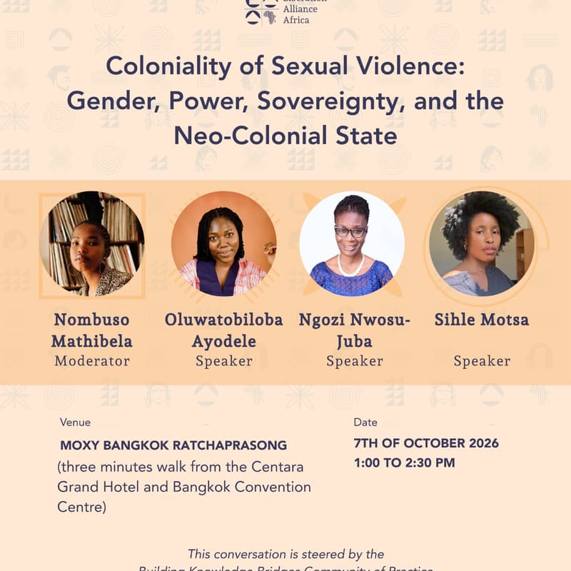 Cover Image for Coloniality of Sexual Violence: Gender, Power, Sovereignity, and the Neo-Colonial State.