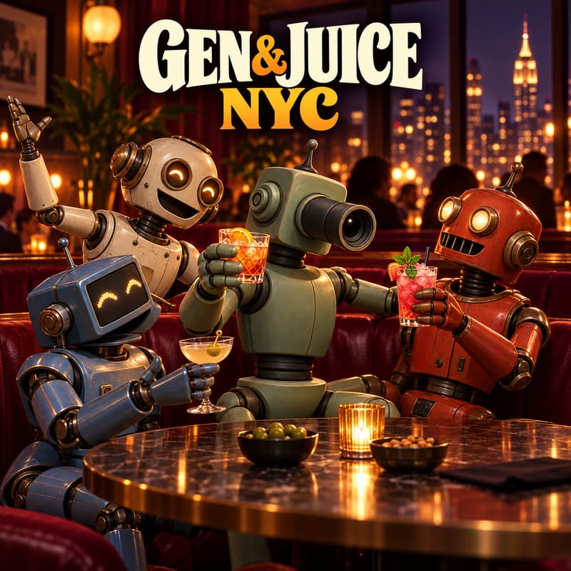 Cover Image for Gen&Juice NYC: Drinks with AI Creators, Filmmakers & Comedians