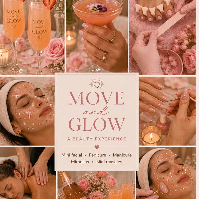Cover Image for Move and Glow a Beauty Experience 💆🏻‍♀️💅🏼🥂✨