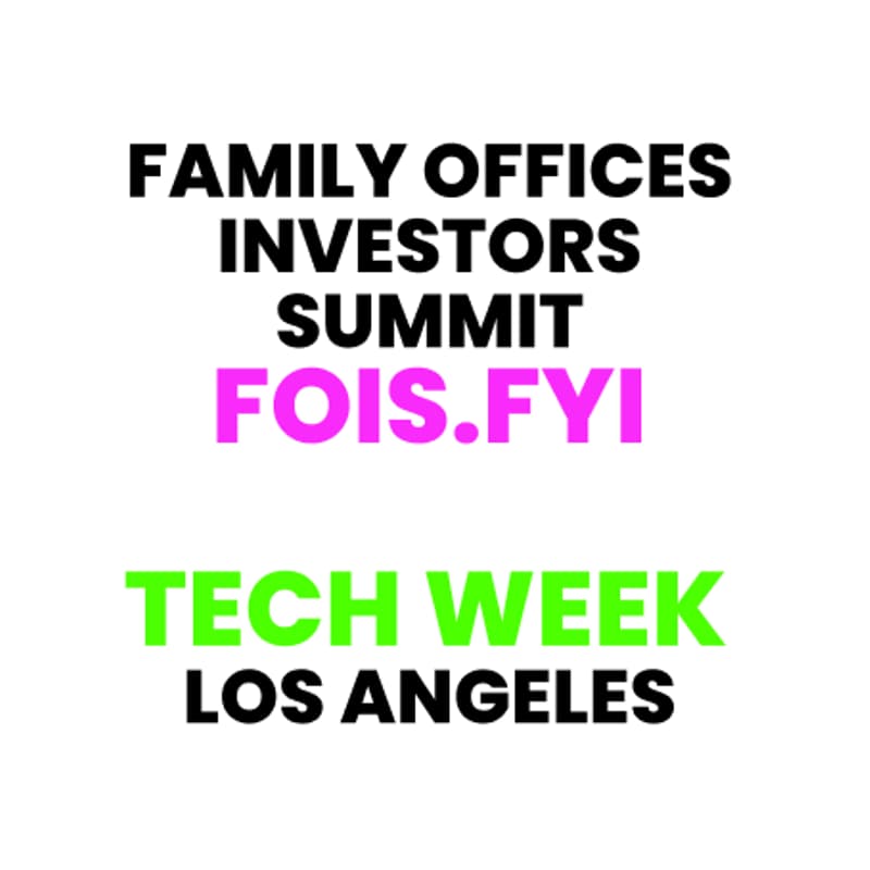 Cover Image for 🇺🇸 Family Offices Investors Summit 🥂🕯Michelin‑Dinner· Trading Live📍Los Angeles📍Oct 12-18 #a16z #TechWeek🇺🇸