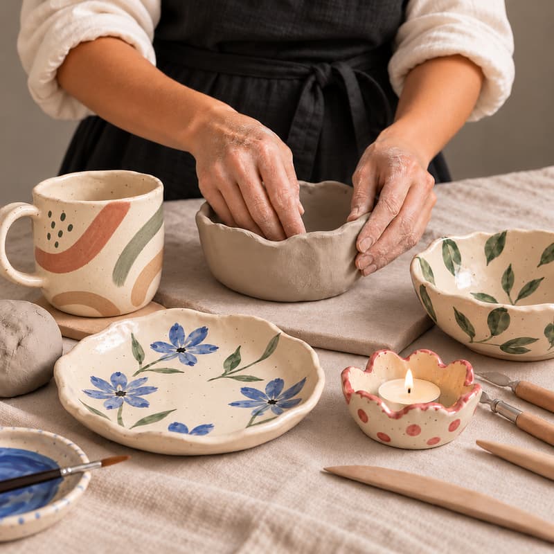 Cover Image for Ceramics Workshop "Fall in Love with Clay: Make Whatever You Want!" ✨