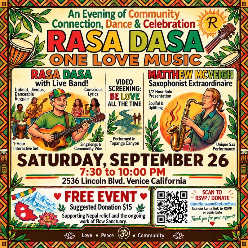 Cover Image for Rasa Dasa: One Love Music | Community, Dance & Nepal Relief