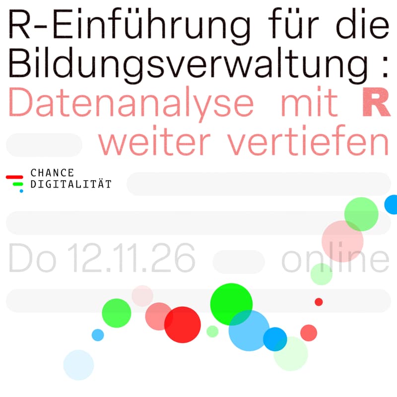 Cover Image for R-Einführung für die Bildungsverwaltung: Datenanalyse mit R weiter vertiefen