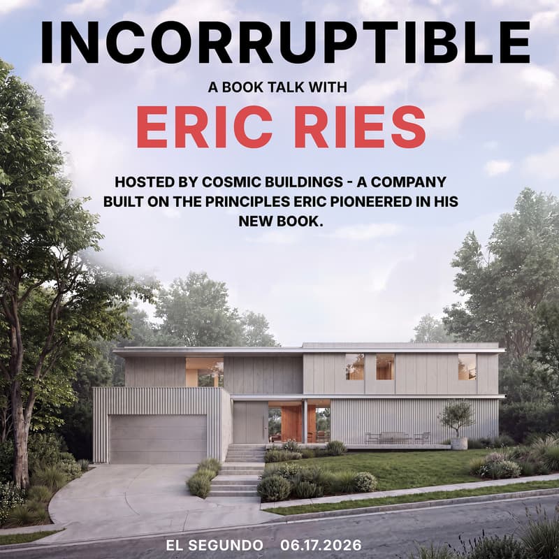 Cover Image for Incorruptible by Design: A Conversation with Eric Ries and Sasha Jokic
