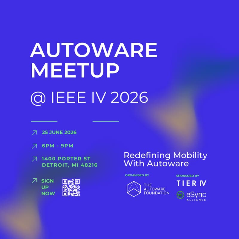 Cover Image for Autoware Meetup @ IEEE IV 2026