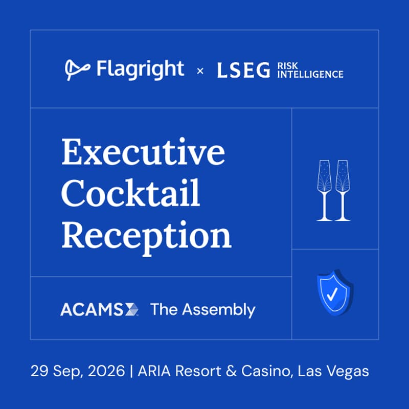 Cover Image for Flagright × LSEG | Executive Cocktail Reception | ACAMS The Assembly