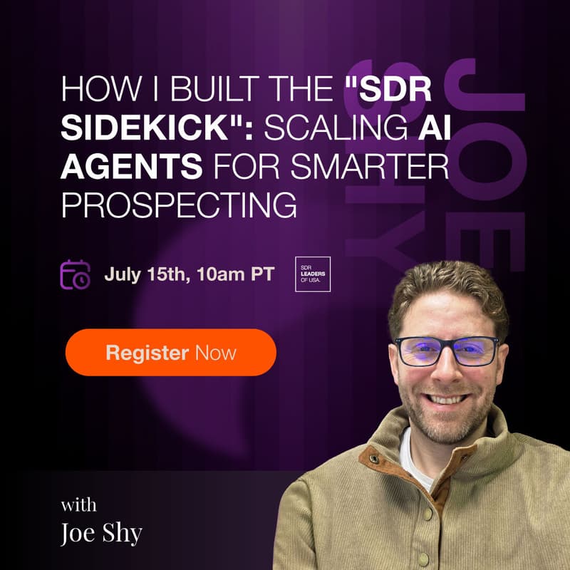 Cover Image for How I Built the "SDR Sidekick": Scaling AI Agents for Smarter Prospecting
