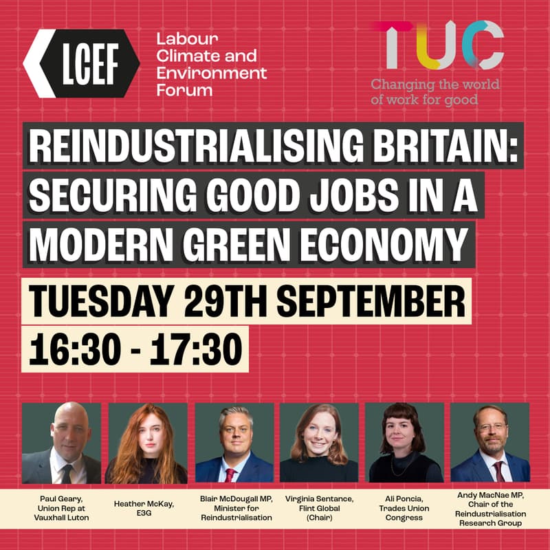 Cover Image for Reindustrialising Britain: Securing Good Jobs in a Modern, Green Economy