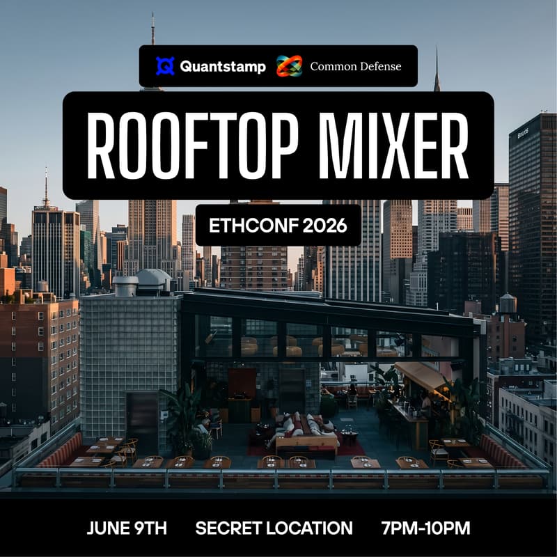 Cover Image for Rooftop Mixer with Quantstamp & Common Defense | ETHConf 2026