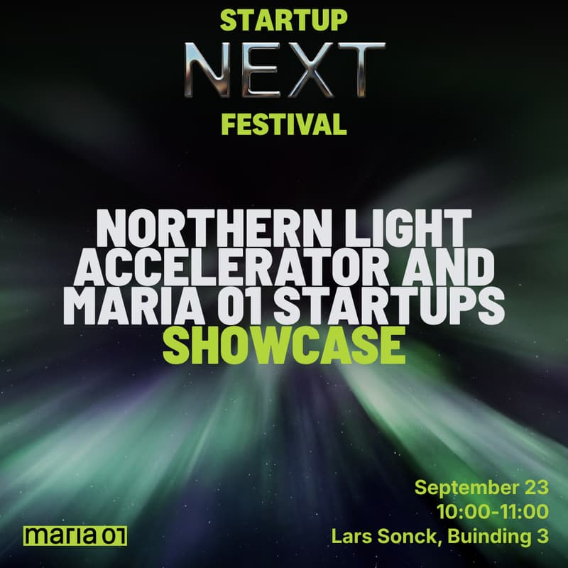 Cover Image for Northern Light Accelerator & Maria 01 Startups Showcase