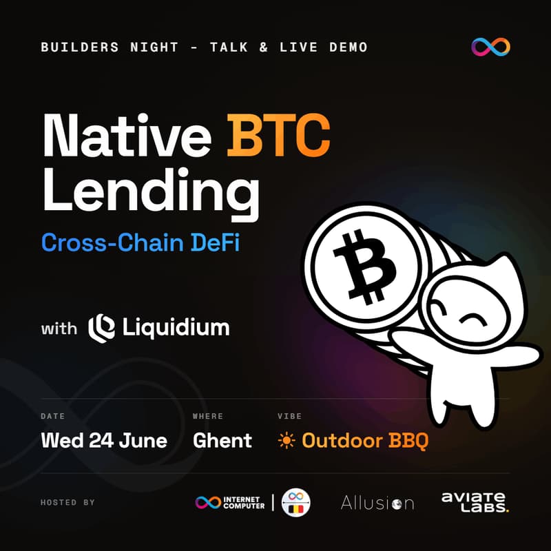 Cover Image for Builders Night: Native BTC Lending & Cross-Chain DeFi