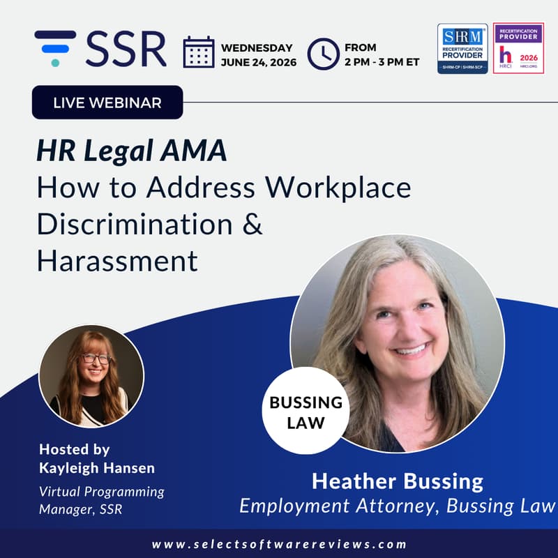 Cover Image for HR Legal AMA: How to Address Workplace Discrimination & Harassment