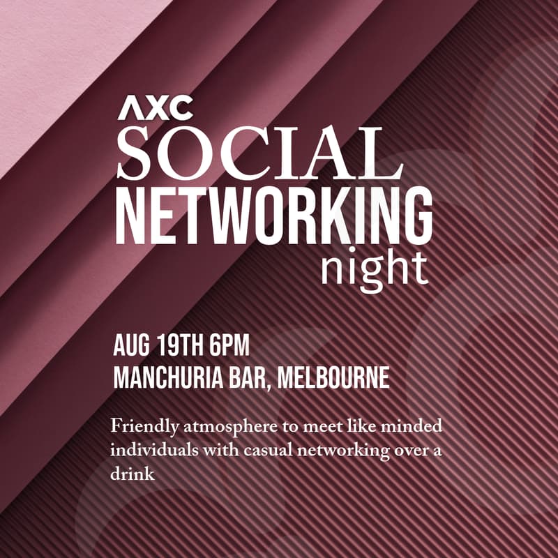 Cover Image for AXC Connect: Social Networking Night - MEL