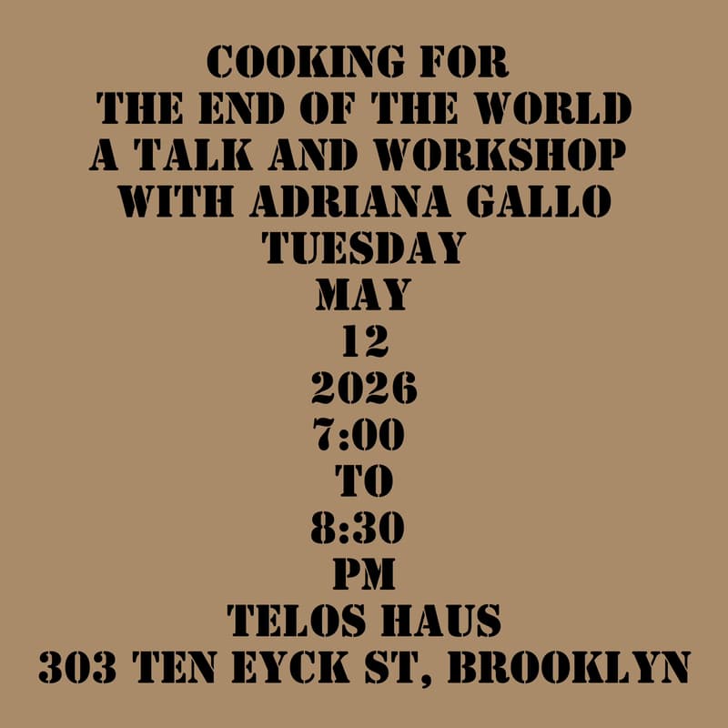Cover Image for Cooking for the End of the World