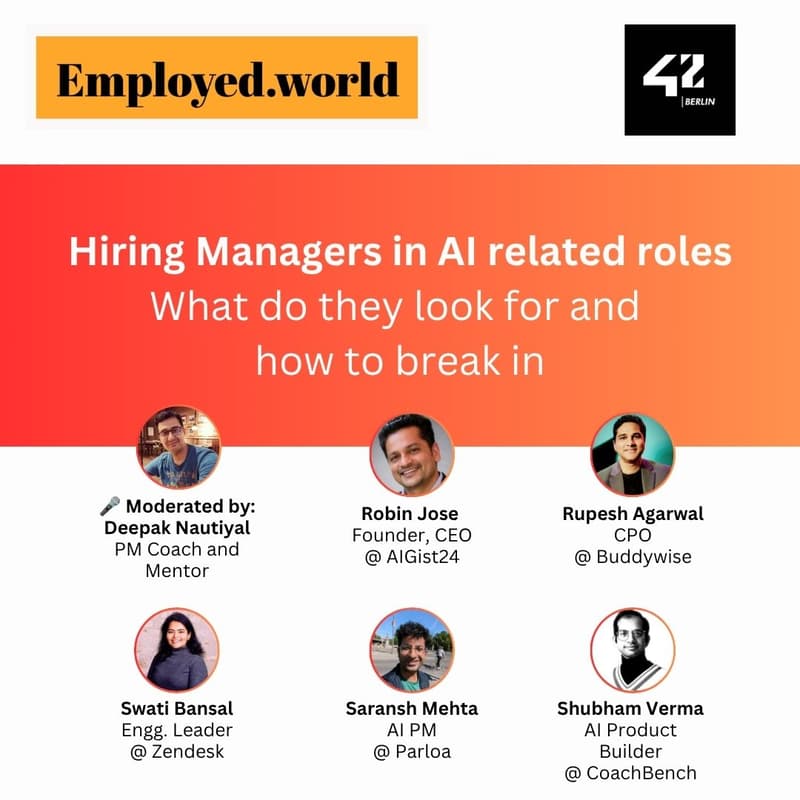 Cover Image for Hiring Managers in AI related roles: What do they look for and how to break in.