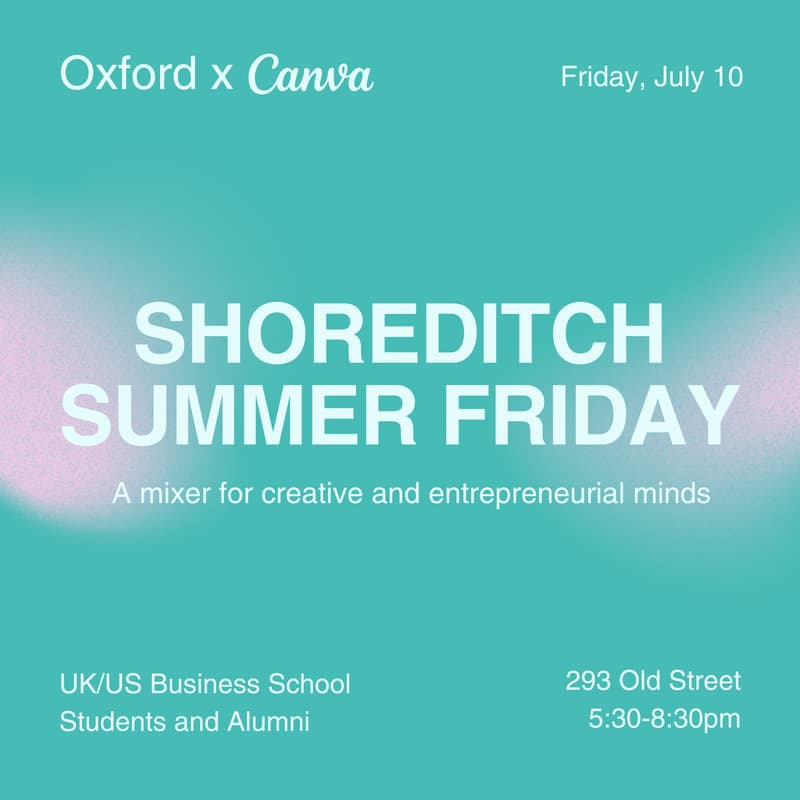 Cover Image for A Shoreditch Summer Friday: Business School Mixer @ Canva