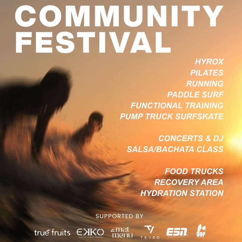 Cover Image for COMMUNITY FESTIVAL by SEA YOU x CNB Beach x RCB 🌅🌊🏋️🛹