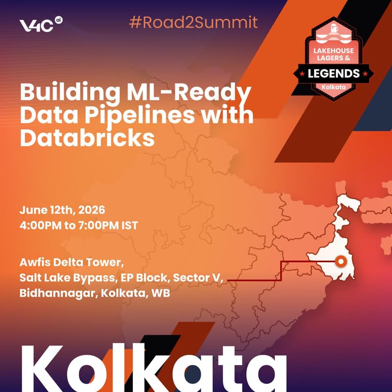 Cover Image for Lakehouse, Lagers & Legends [Kolkata]: Building ML-Ready Data Pipelines with Databricks