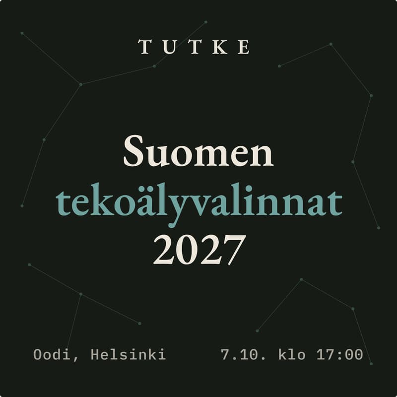 Cover Image for Tutke: Suomen tekoälyvalinnat 2027