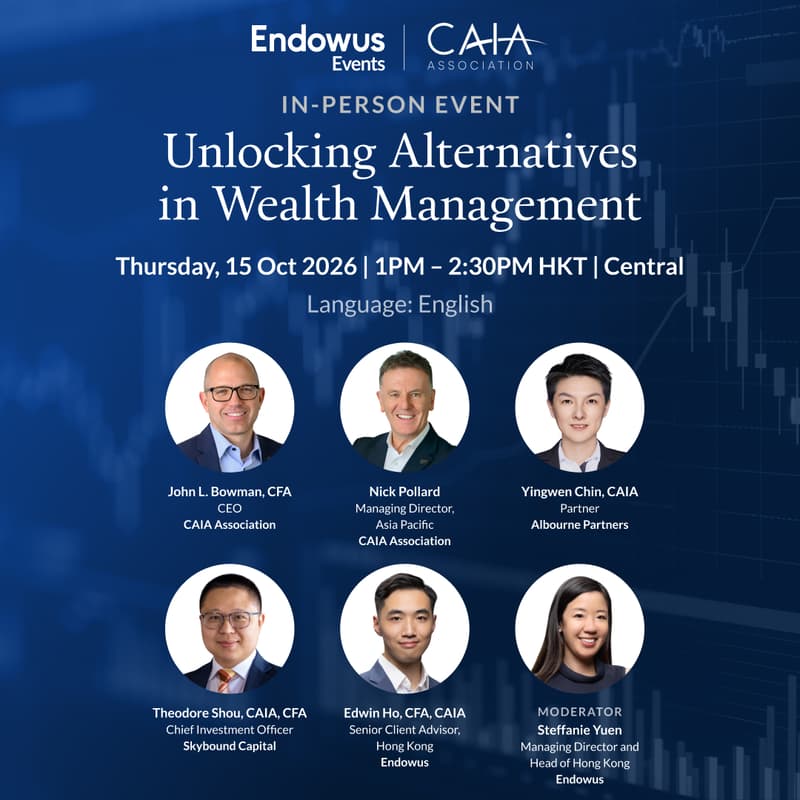 Cover Image for Unlocking Alternatives in Wealth Management: Endowus x CAIA Lunch & Learn featuring CAIA CEO John Bowman