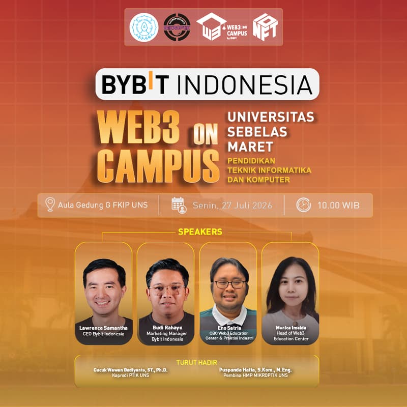Cover Image for Web3 on Campus UNS by Bybit Indonesia