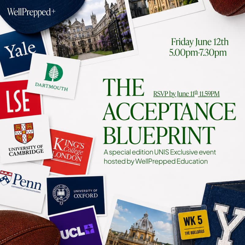 Cover Image for The Acceptance Blueprint: An Interactive Event Exclusive to UNIS Parents
