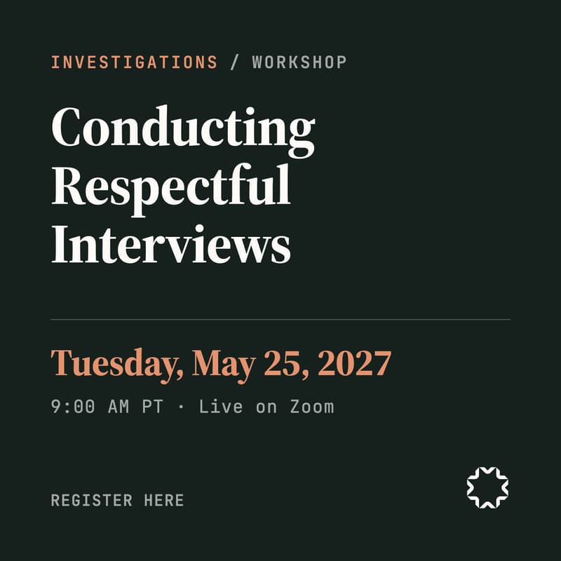 Cover Image for Conducting respectful interviews.