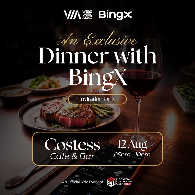 Cover Image for Exclusive Dinner By BingX x W3W
