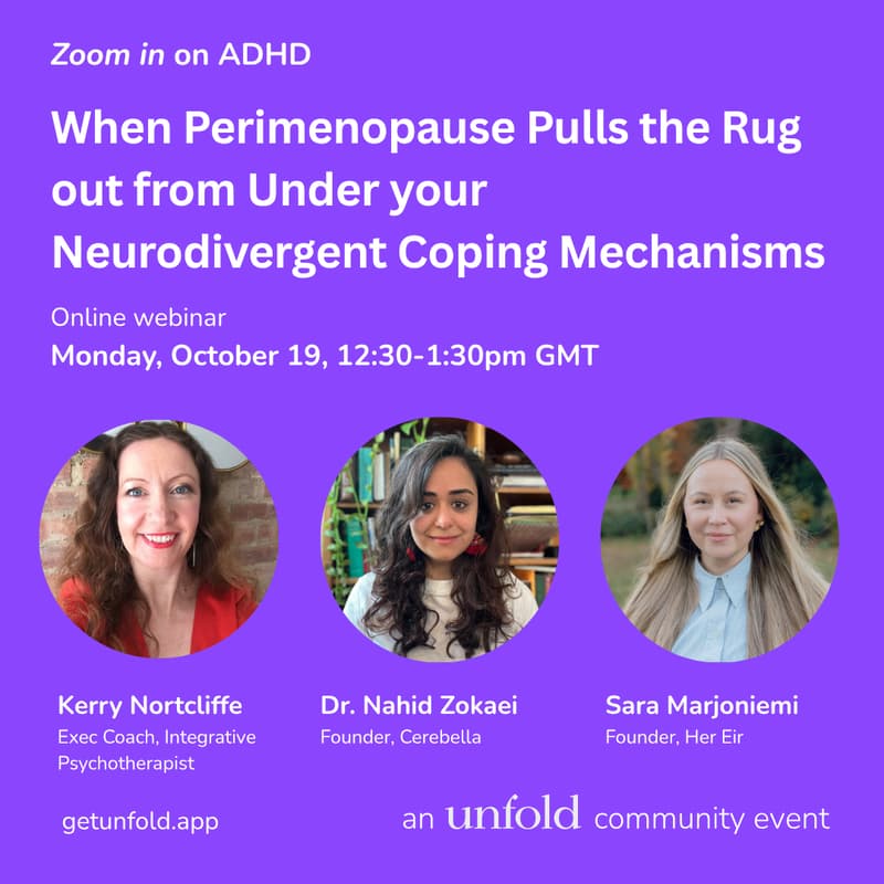 Cover Image for When Perimenopause Pulls the Rug out from Under your Neurodivergent Coping Mechanisms